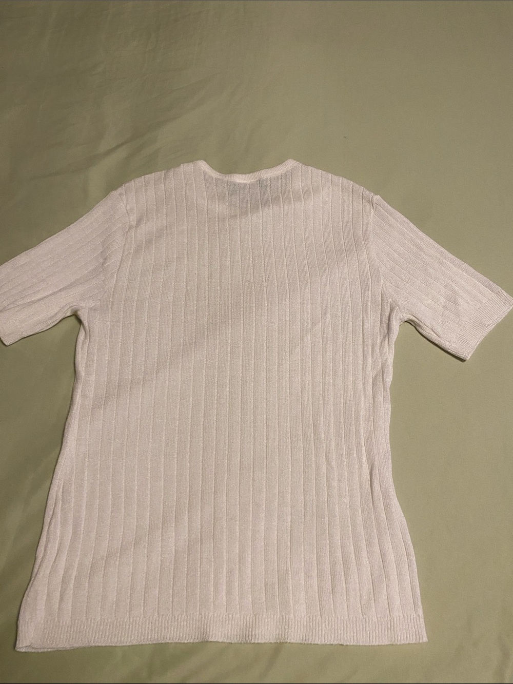 Southern Lady White Ribbed Short-Sleeve Tee - Picture 4 of 8